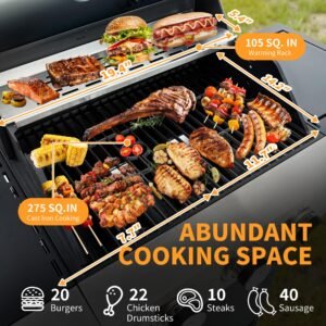 Propane Grill 4 Burner Barbecue Grill 37000 BTUs