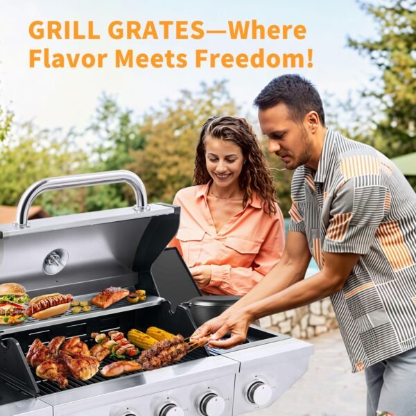 Propane Grill 4 Burner Barbecue Grill Stainless Steel Gas Grill with Side Burner 46,500 BTU - Image 5